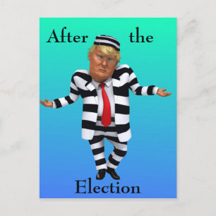 Cartão Postal Trump no Visto prisional