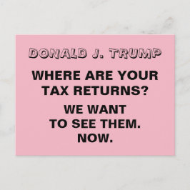 Cartão Postal Trump Onde está a sua resistência ao retorno de im