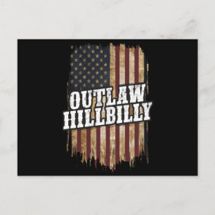 Cartão Postal Trump Vance 2024 J.D. Vance Outlaw Hillbilly