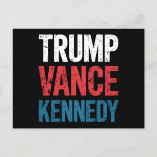 Cartão Postal Trump Vance Kennedy 2024 Eleição