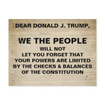 Trump We the Pessoas Checs and Balances Resistance
