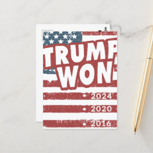 Cartão Postal Trump Won