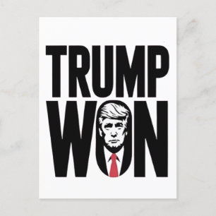 Cartão Postal Trump Won Trump Vance Presidente da República