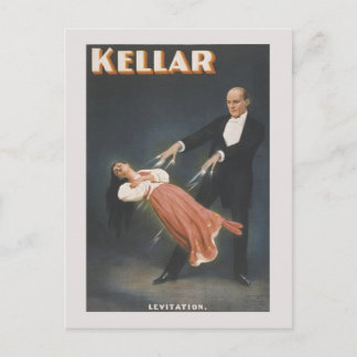 Cartão Postal Truque mágico da Vintage: levitação