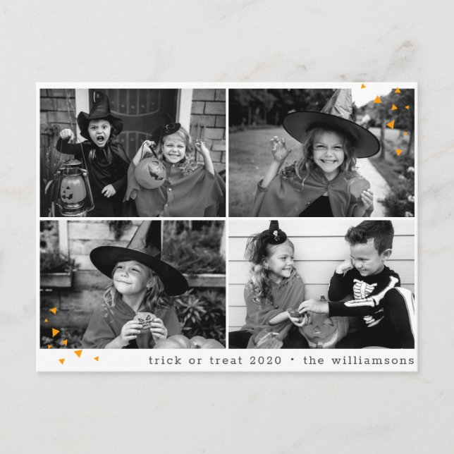 Cartão Postal Truque ou tratamento de hospedagem de Dias de as B (Frente)