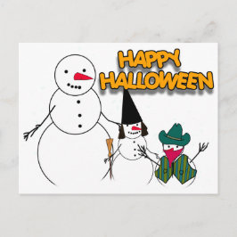 Cartão Postal Truque ou Tratar dos Neves do Halloween