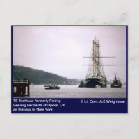 TS Arethusa antes Pequim Deixando seu berço