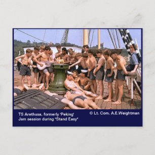 Cartão Postal TS Arethusa, antes "Pequim" "Fique Fácil"