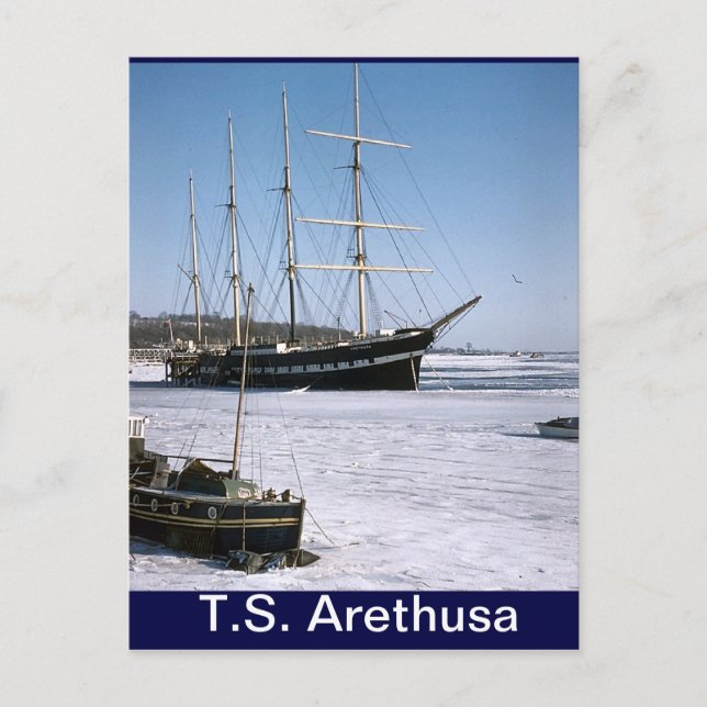 Cartão Postal TS Arethusa, limite de gelo (Frente)