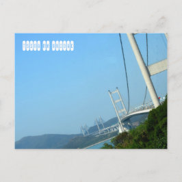 Cartão Postal Tsing Mãe Bridge em Hong Kong