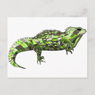 Cartão Postal Tuatara Green
