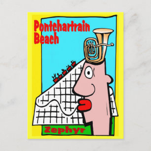 Cartão Postal Tuba Head Lembranças de Pontchartrain Beach