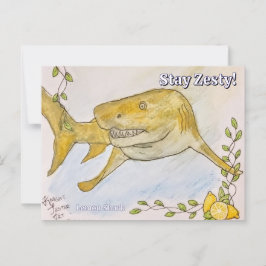 Cartão Postal Tubarão-limão