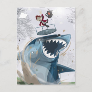 Cartão Postal Tubarão no Parque (Arte Original)