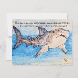 Cartão Postal Tubarão-Tigre