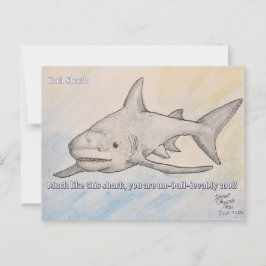 Cartão Postal Tubarão-touro