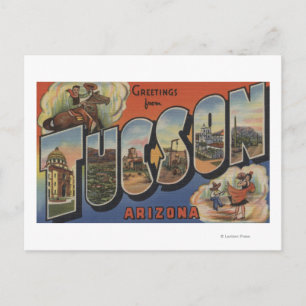 Cartão Postal Tucson, Arizona - Cenas com Letra Grande 2