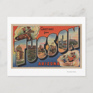 Cartão Postal Tucson, Arizona - Cenas de Letras Grandes