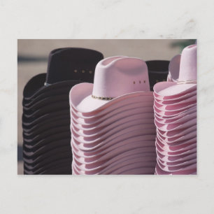 Cartão Postal Tucson, Arizona. Chapéus de cowboy para homens e m