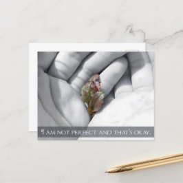 Cartão Postal "Tudo bem" Afirmação de Motivação