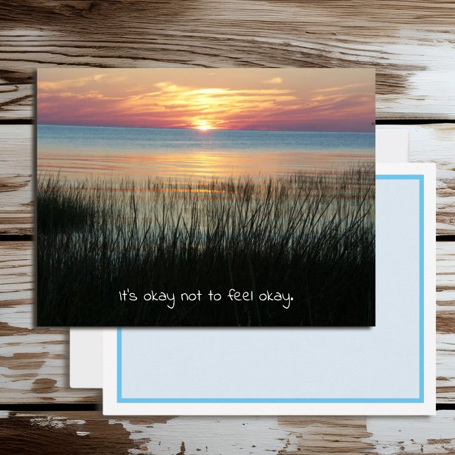 Cartão Postal Tudo Bem, não estar Bem, Ânimo e Suporte (Criador carregado)