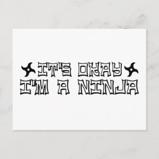 Cartão Postal Tudo Bem, Sou Um Ninja.