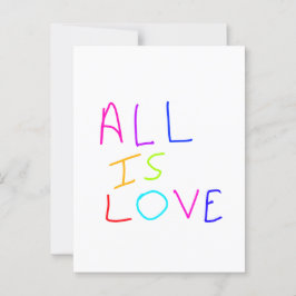 Cartão Postal Tudo é amor, orgulho colorido do arco-íris LGBTQ g