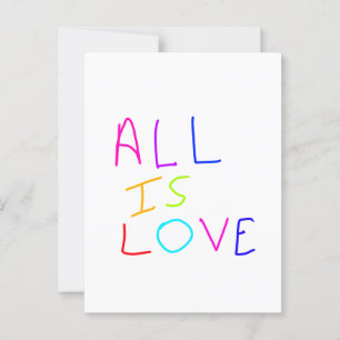 Cartão Postal Tudo é amor, orgulho colorido do arco-íris LGBTQ g