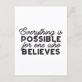 Cartão Postal Tudo é possível para quem acredita