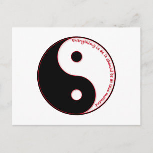 Cartão Postal Tudo está como deveria estar neste momento