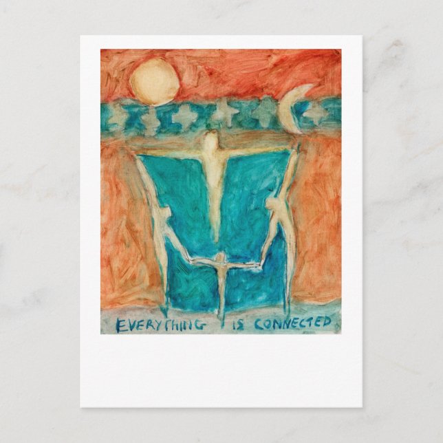 Cartão Postal Tudo está conectado e coexiste. (Frente)