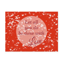 Tudo o que você faz seja feito com amor 1 Coríntio