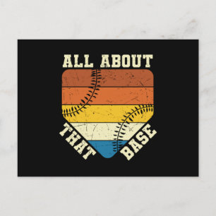 Cartão Postal Tudo Sobre Essa Base Baseball belo design
