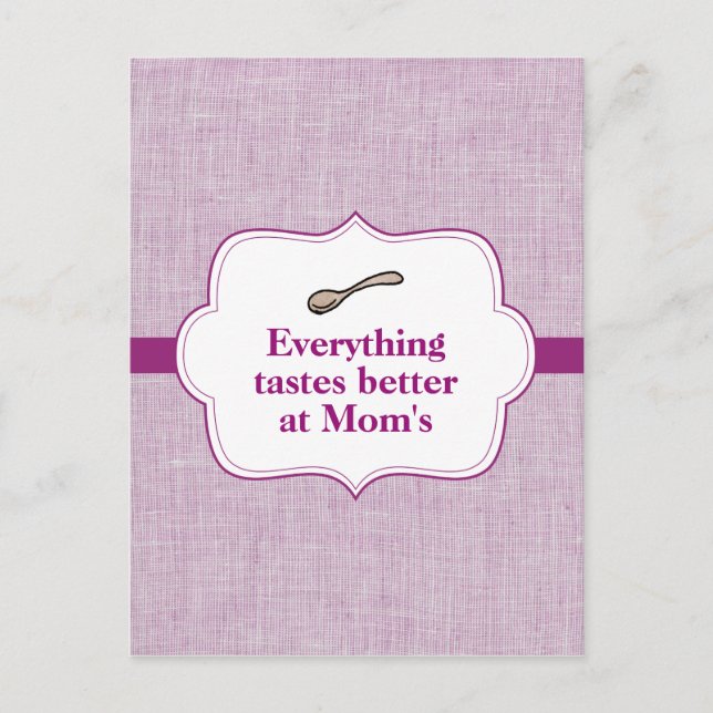 Cartão Postal Tudo Tem um Sabor Melhor (Frente)