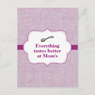 Cartão Postal Tudo Tem um Sabor Melhor