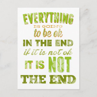 Cartão Postal Tudo vai ficar bem.
