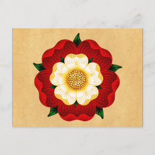 Cartão Postal Tudor Rosa