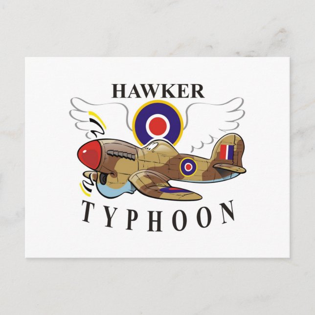 Cartão Postal tufão de hawker (Frente)