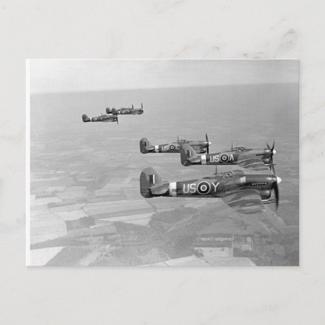 Cartão Postal Tufões em rota para a França (Frente)