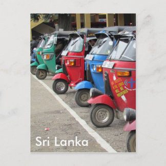 Cartão Postal tuk tuk colombo