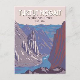 Cartão Postal Tuktut Nogait National Park Canadá Viagem Vintage