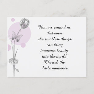 Cartão Postal Tulip Flower Obrigado