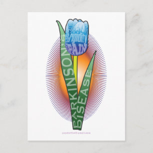 Cartão Postal Tulipa de Sensibilização para a Doença de Pakinson