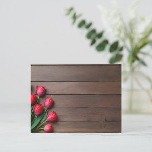 Cartão Postal Tulipas de primavera para Dia de os namorados