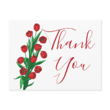 Tulipas Vermelhas Floral Obrigado Flores para casa