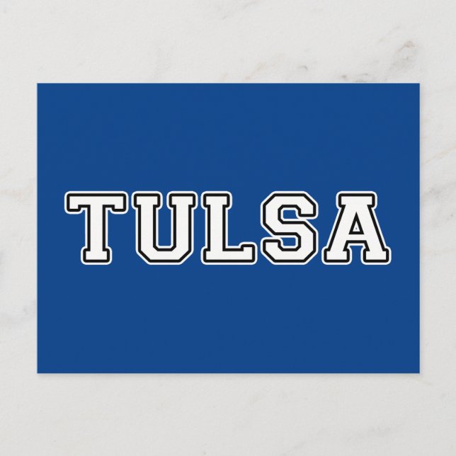 Cartão Postal Tulsa Oklahoma (Frente)