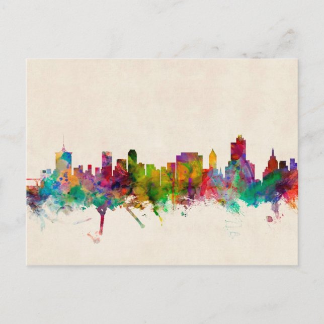 Cartão Postal Tulsa Oklahoma Skyline Cityscape (Frente)