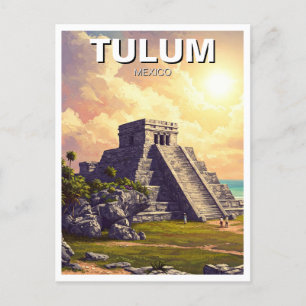 Cartão Postal Tulum Mexico Viagem