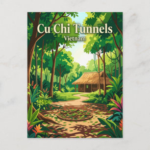 Cartão Postal Túneis de Cu Chi Vietnã