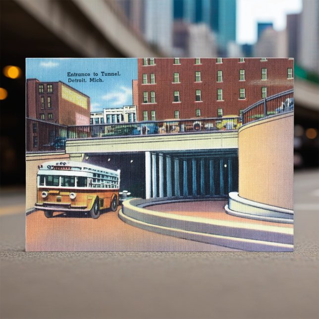 Cartão Postal Túnel de Detroit a Windsor (Criador carregado)